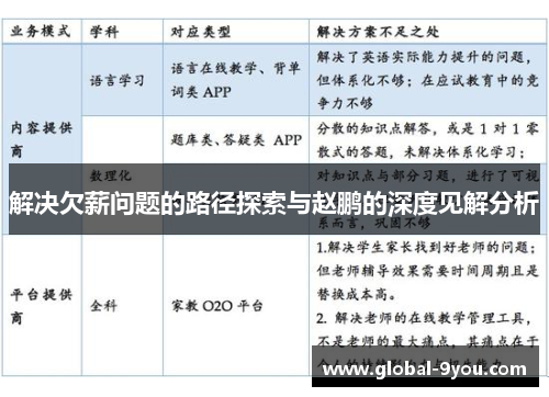 解决欠薪问题的路径探索与赵鹏的深度见解分析